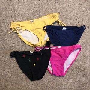 BUNDLE of 4 Bikini Bottoms